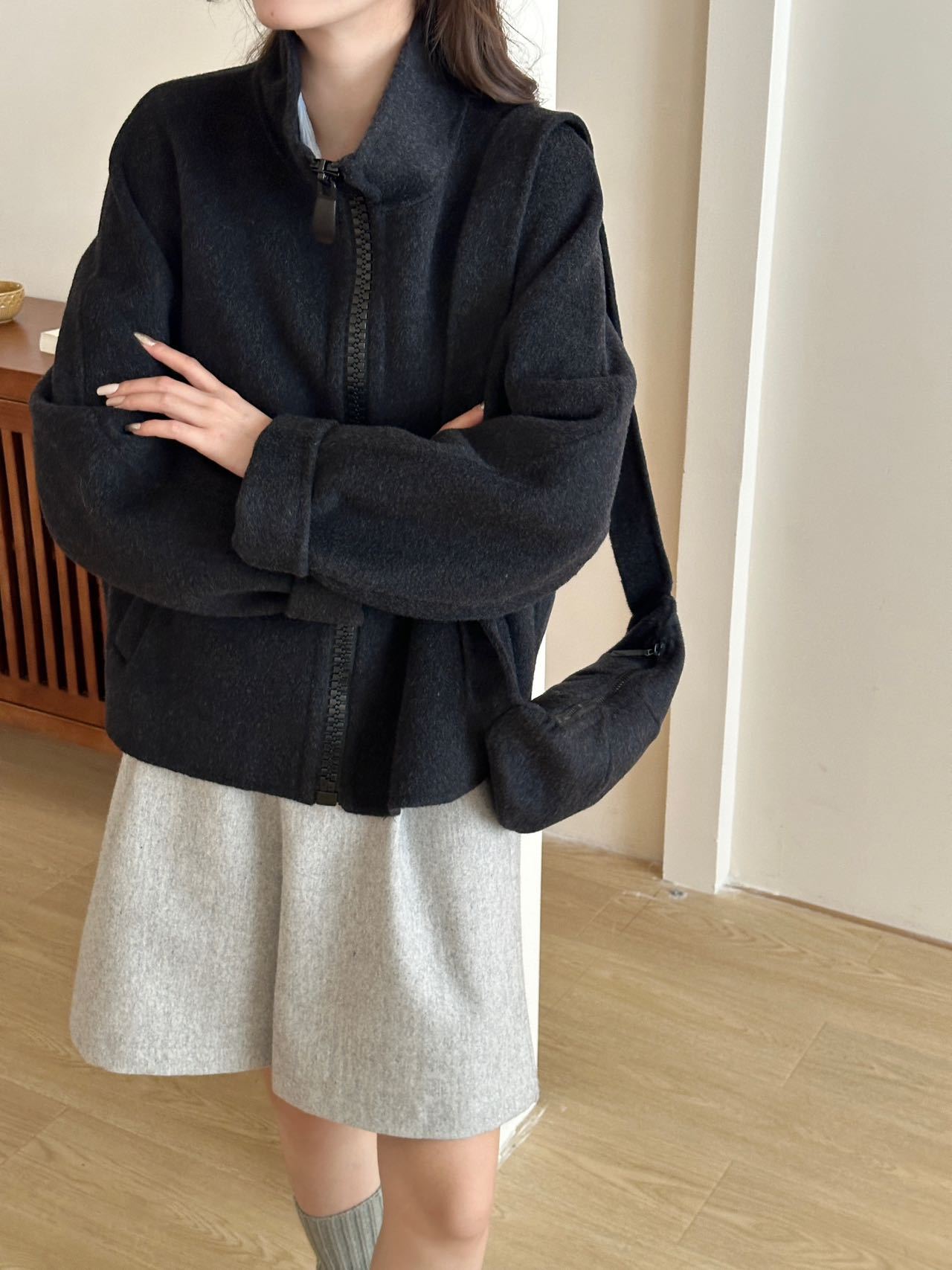 Charcoal gray