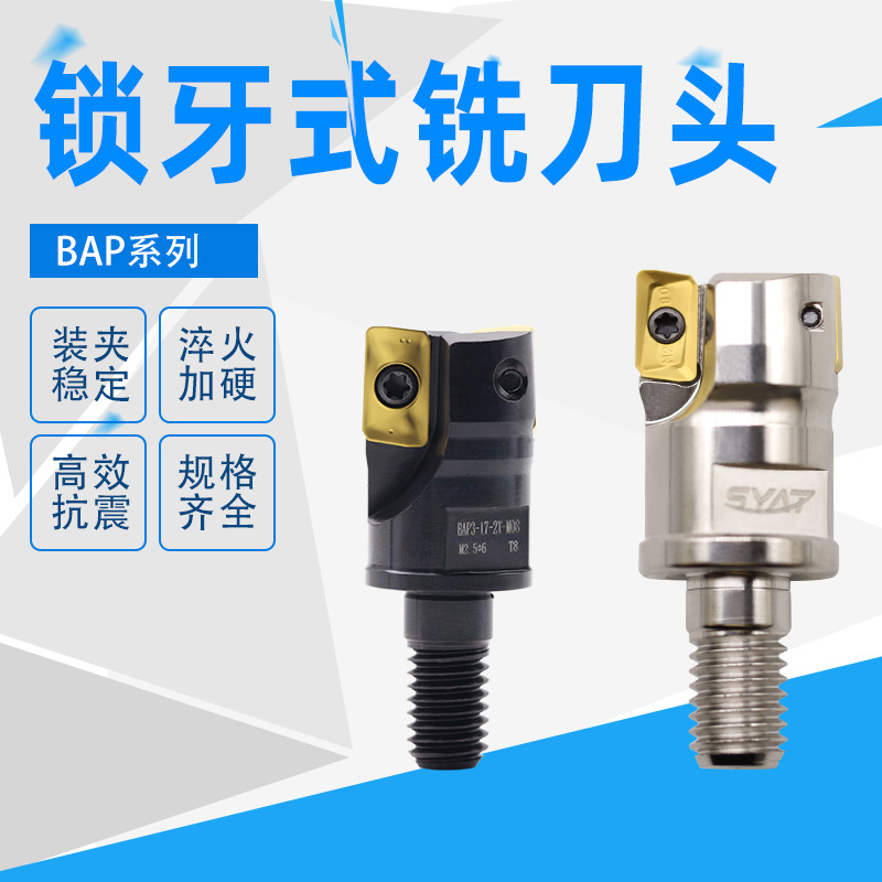 高精度抗震刀杆螺纹刀头锁牙式可替换刀头BAP3 4 APMT1135 1604