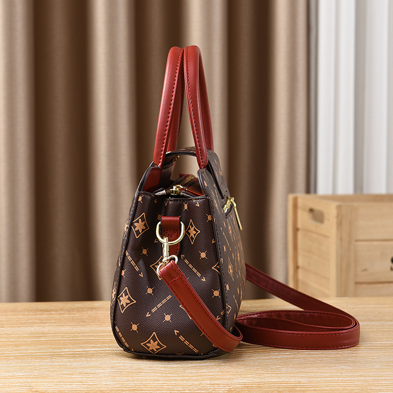 Borsa a mano, nuovo modello sul mercato, borsa classica da donna alla moda per la vita e il lavoro delle mamme di mezza età, borsa a tracolla di grande capacità._voghion.com