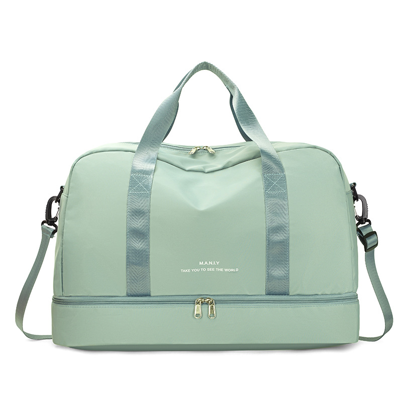 Nuevo portátil impermeable bolsa de viaje de corta distancia viaje de negocios crossbody bolsa húmeda y seca de separación Yoga Fitness bolsa de hombro de las mujeres