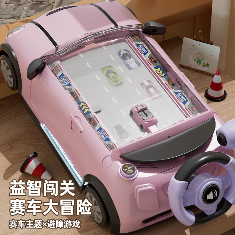 Factory Direct Supply Educational Children's Racing Adventure Game Console Toy Boy Simulation Steering Wheel Cross-Border New