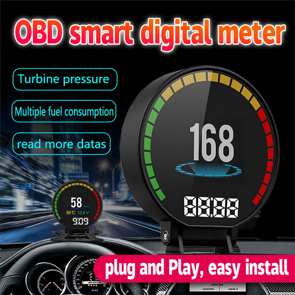 P15 Intelligent Driving Computer Obd2 System 2.84inch Lcd Color Screen Information Does Not Require Reflection for Hud Head-Up Display