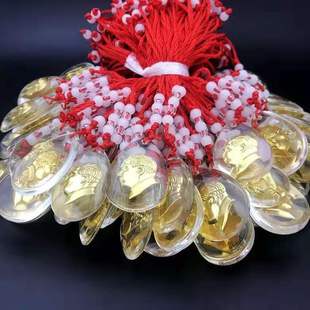 Chairman Mao's head crystal pendant transparent crystal necklace souvenirs will sell small gift manufacturers wholesale