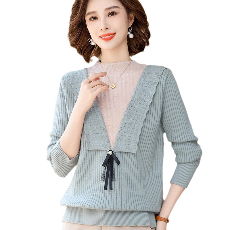 E5890 920K ÁO LEN NỮ TAIRYA MÙA XUÂN THU ĐÔNG TRUNG NIÊN PHONG CÁCH HÀN QUỐC DÀY ẤM THỜI TRANG NỮ G03 SẢN PHẨM MỚI