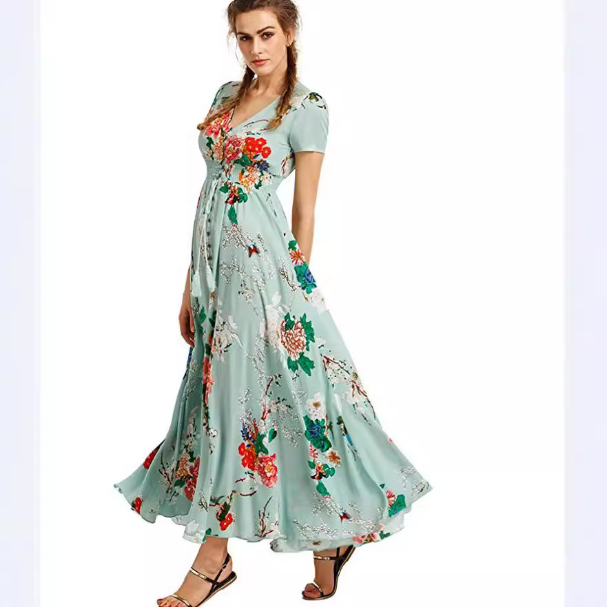 Retro ethnic long dress