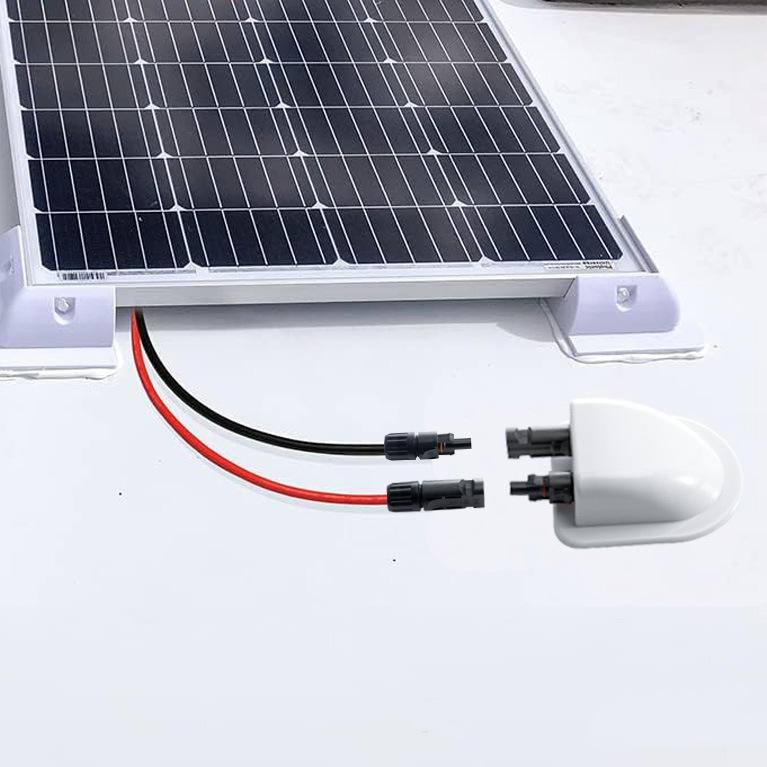 Suministro directo de fábrica RV yate panel solar fotovoltaico instalación fija soporte doble agujero roscado impermeable caja conexiones