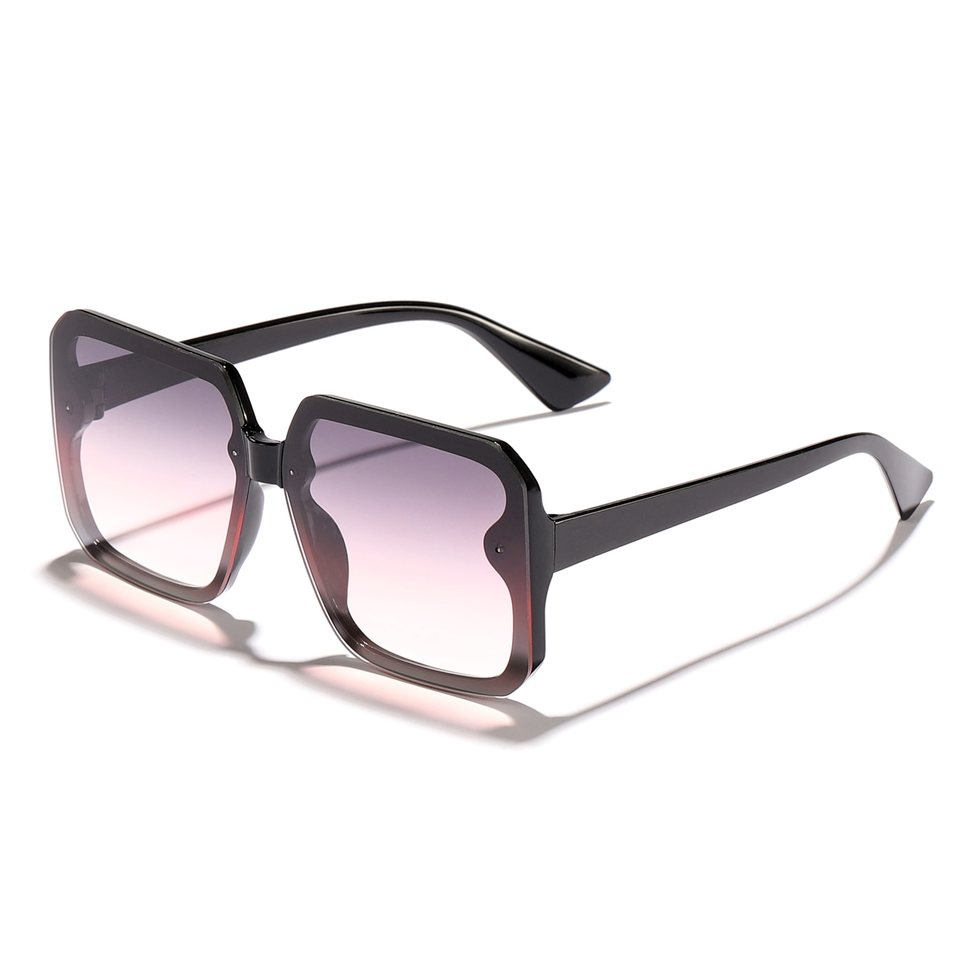 Hoja de polvo gris de marco negro