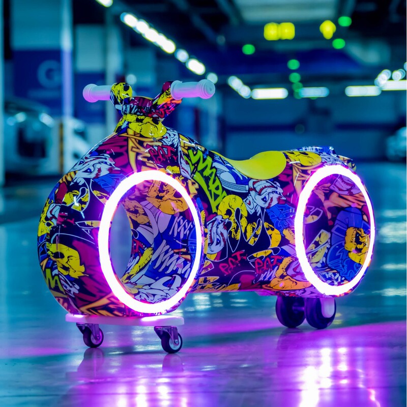 Children's Electric Balance Car 2-8 Years Old Baby Sliding Bicycle Flash Car Music Car Gift Car Drop Shipping