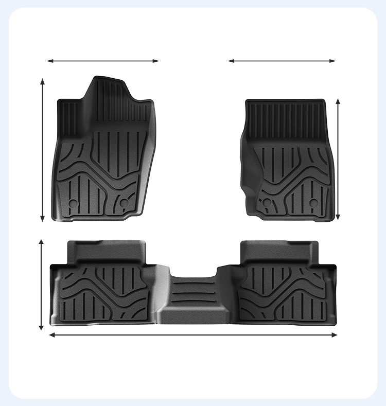 Suitable for 2024-2026 Toyota Tacoma, all-environmentally-friendly TPE car floor mats