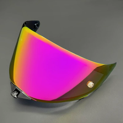Helmet Lens Tt-Revo Electroplated Sun Protection Uv Protection High-Definition Night Vision Mirror Tt Revo Helmet Accessories (Dəbilqə (Kaska) aksesuarları) - tt-revo-pink-gold