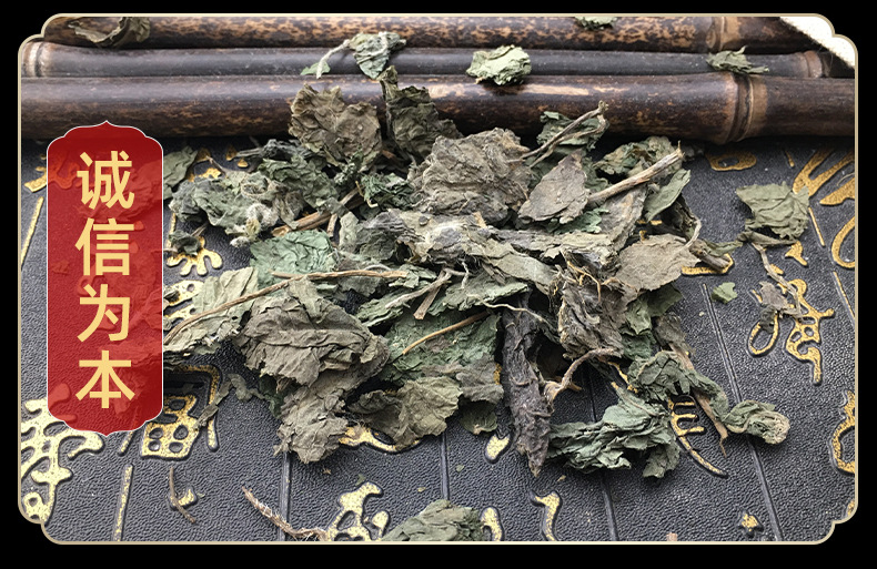 Dried Nettle Leaf Qian Ma Ye Whole Herb Culinary Herbal Tea Ingredient Loose Pack in use