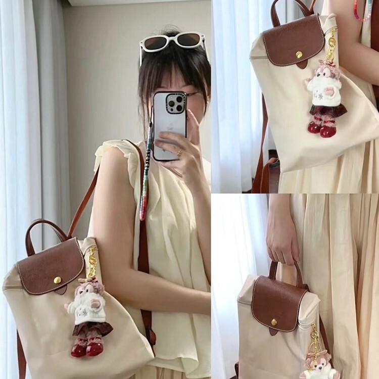 High Edition French Style Foldable Lightweight Dragon Inlay 70th Anniversary Backpack Outdoor Casual Large Capacity Backpack Mummy Bag