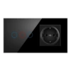 157 touch single circle black three open + German style