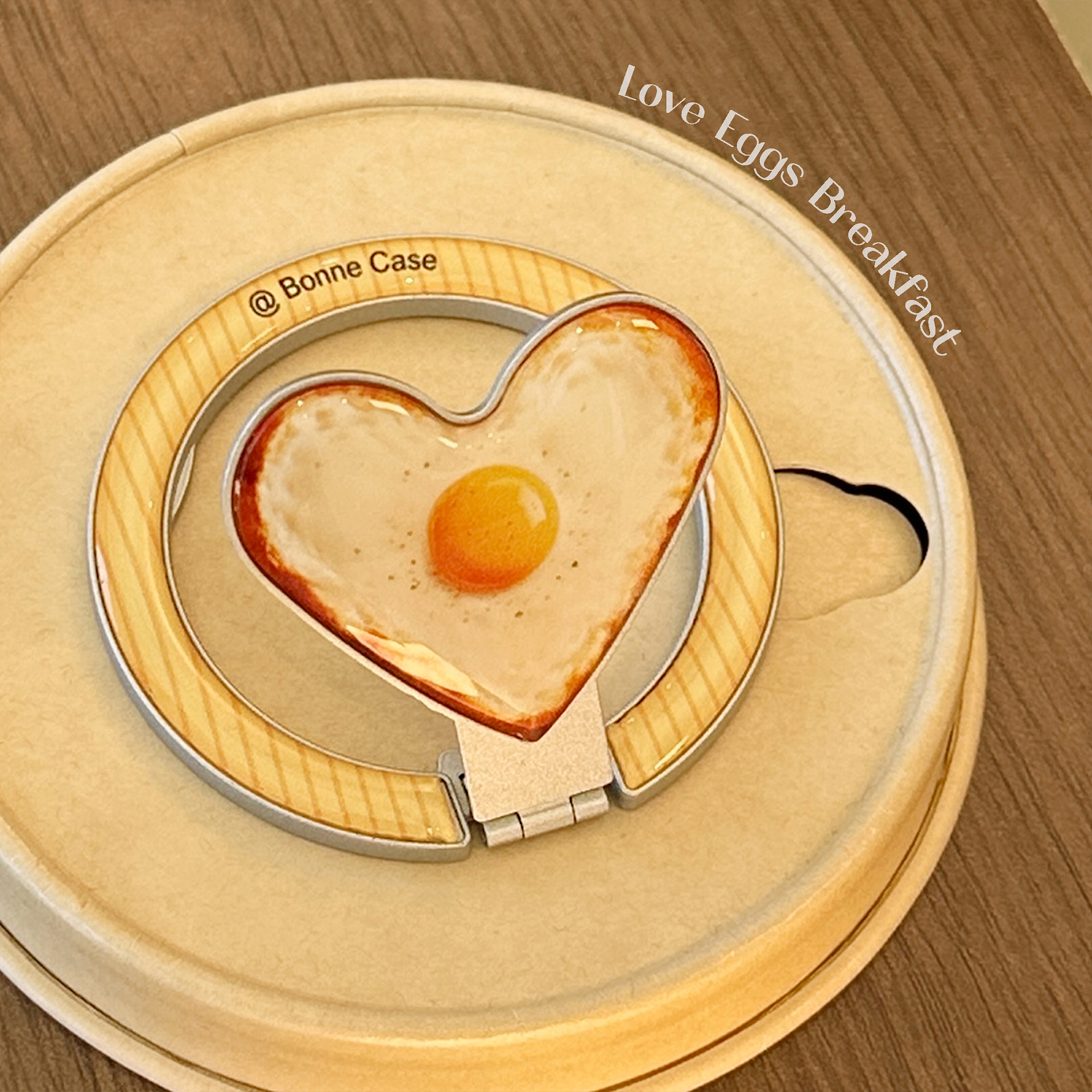Magnetic Transparent Phone Case With Fried Egg Design For Iphone_voghion.com