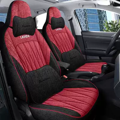 XR Hemp Cloth Cushion, Modelə uyğun (Original) oturacaq örtükləri - black-and-red-memory-foam-version-note-the-model-year-rear-half-pack