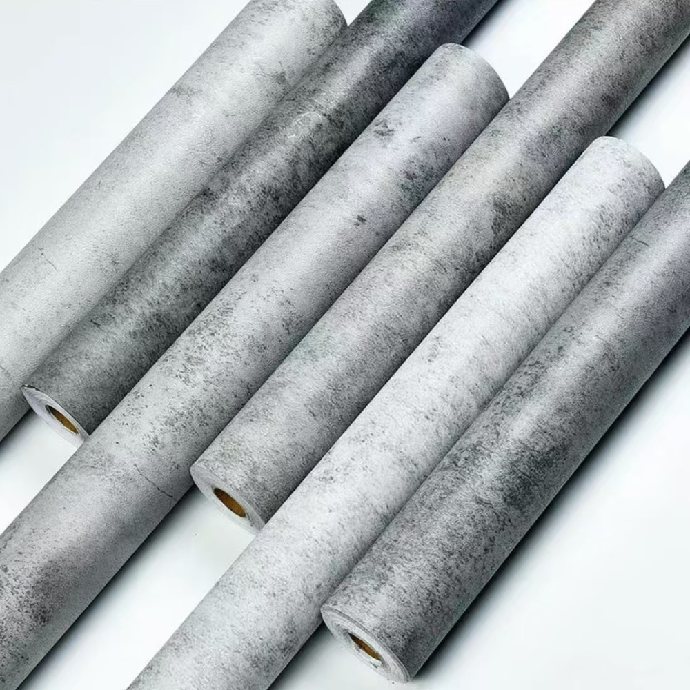 工业风水泥纹图案自粘橱柜房门装饰贴膜翻新墙面家具改色背景墙纸