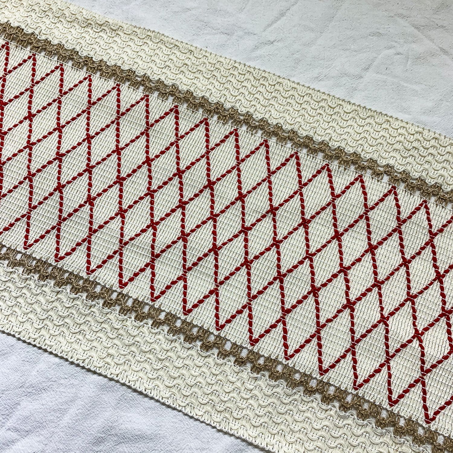 MX14 레드 메쉬 코튼 로프