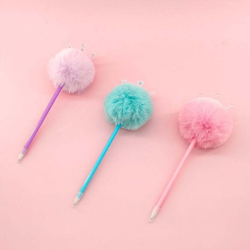 Bolígrafo con forma de corona, bolígrafo de punta redonda con relleno de arenas movedizas de colores, regalo publicitario, premio creativo, bolígrafo con forma de corona de alta calidad