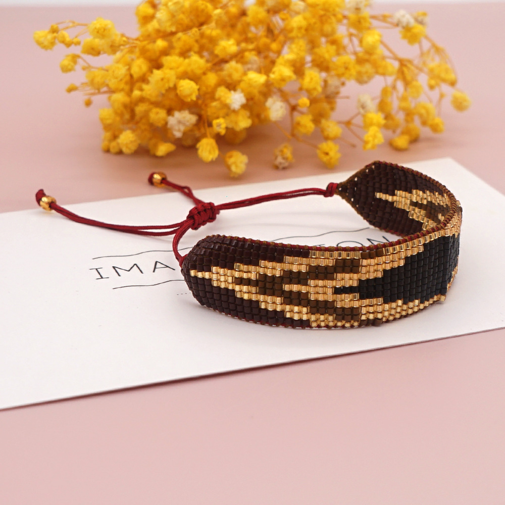 Geometrische Miyuki-perlen Handgemachte Gewebte Ethnische Art Breites Armband Großhandel Schmuck Nihaojewelry display picture 13