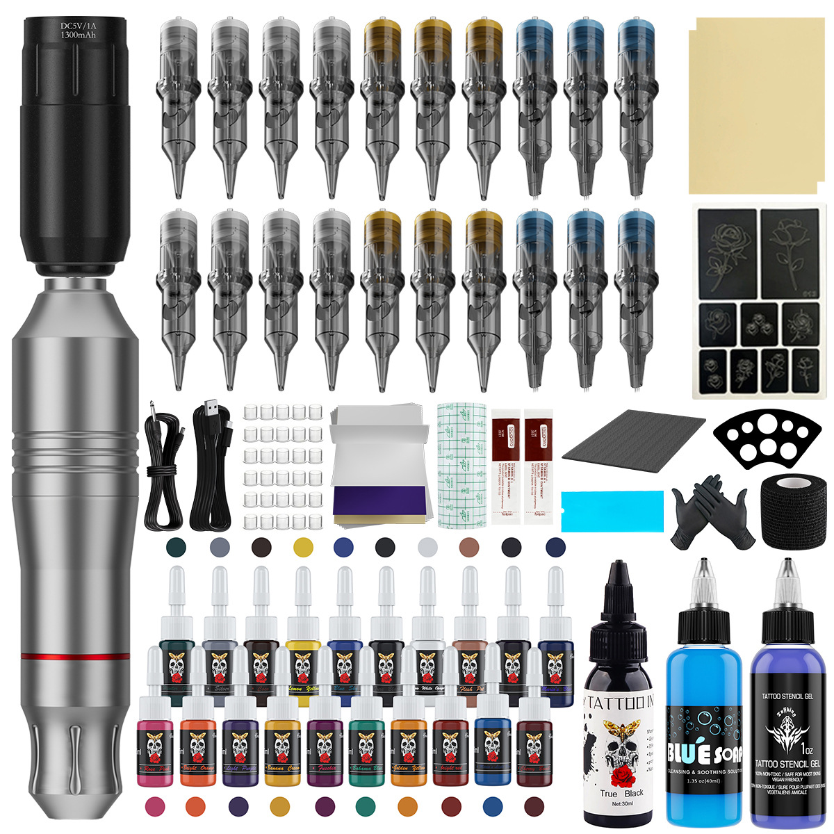 Kit de tatuaje DC agujero de corte de alambre de niebla herramienta de ejercicio Robert King Kong equipo de tatuaje al por mayor