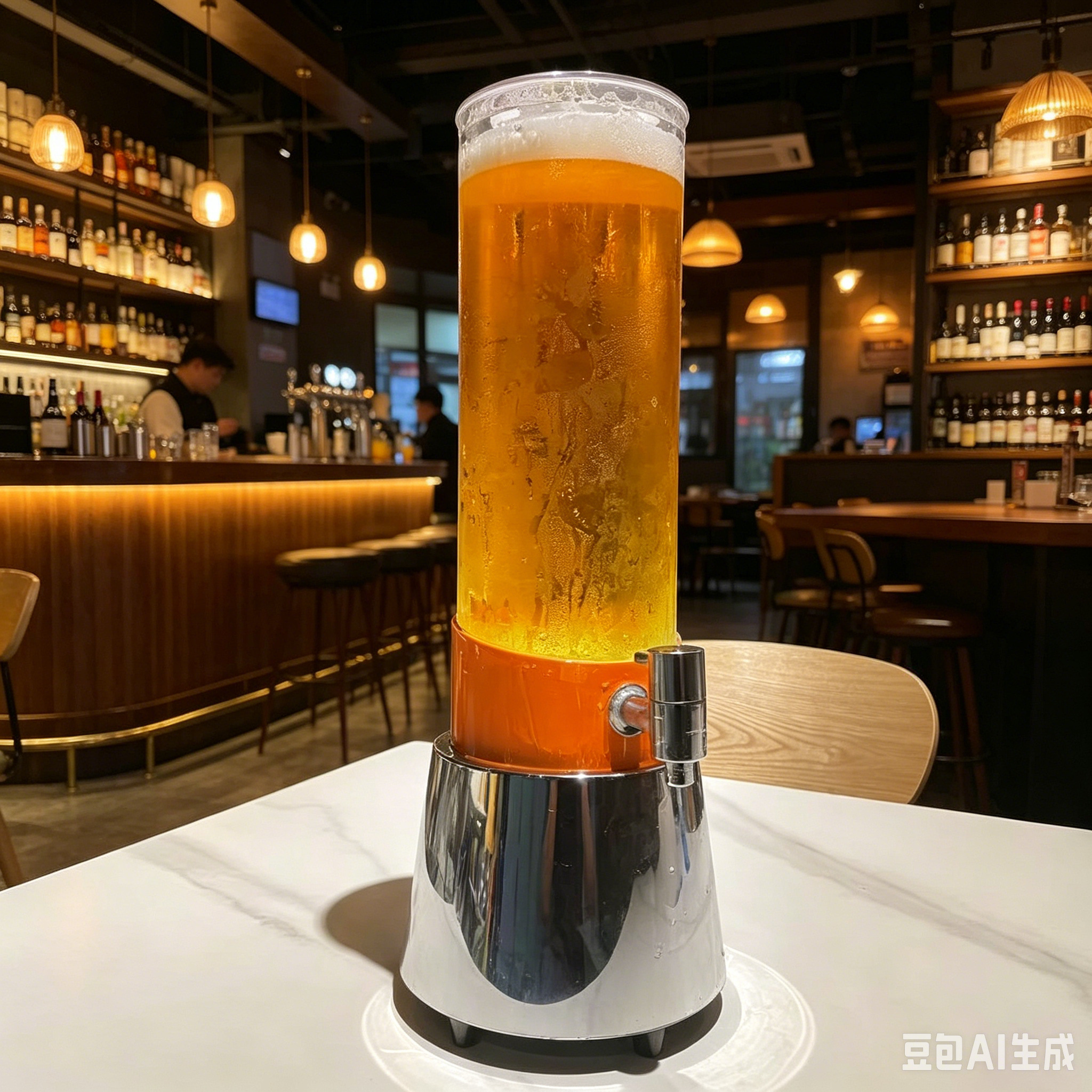 Trendy 3L Stainless Steel Beer Keg with Tap, Beverage Dispenser, Cola Dispenser, Juice Dispenser, Customizable Logo, Commercial Bar Beer Dispenser