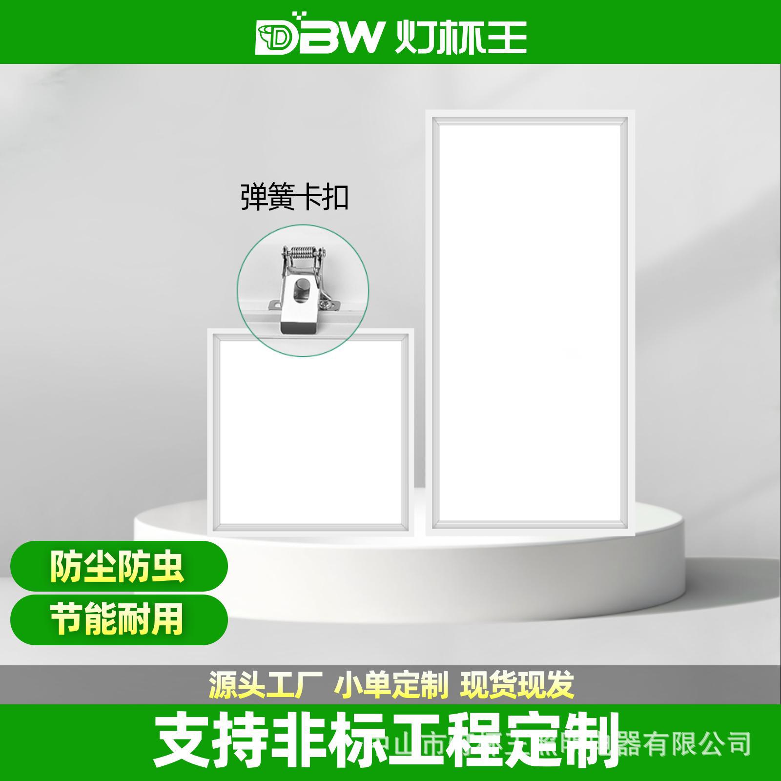 Lámpara de placa plana no estándar de procesamiento de resorte 300x1200 led incrustada de placa de yeso 30x60