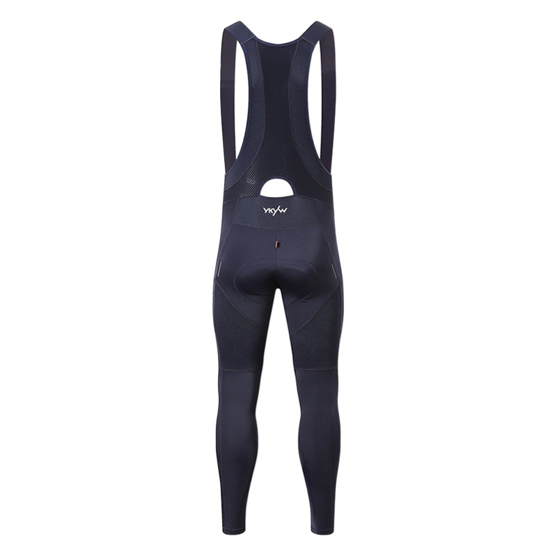 Ykywbike European and American Cross-Border Hot-Selling Cycling Pants with Pockets, Breathable and Sweat-Absorbent, Men's Solid Color Sports Cycling Bib Pants