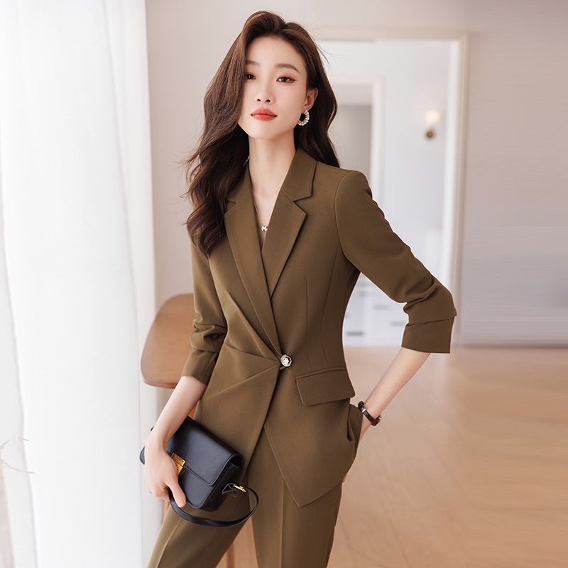 White autumn professional elegant classic suit jacket