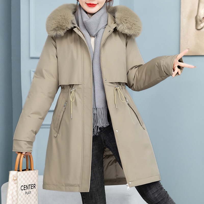Winter down jacket with down