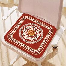 復古方形仿羊絨加厚坐墊單人沙發墊休閑椅墊辦公室電腦椅子座墊