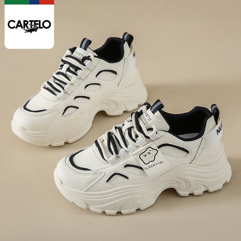 Clunky sneakers for women 2024 New Spring slim-fit lightweight thick-soled hidden height-increasing small people popular on the street sneaker