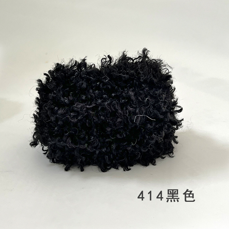 Varilla de torsión de pelo rizado suministro directo de fábrica de lana súper gruesa y súper densa de 20mm de felpa hecha a mano de bricolaje raíz de pelo de perro de leche pequeña al por mayor