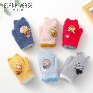 Детские удерживающие тепло мультяшные перчатки, в корейском стиле, оптовые продажи
