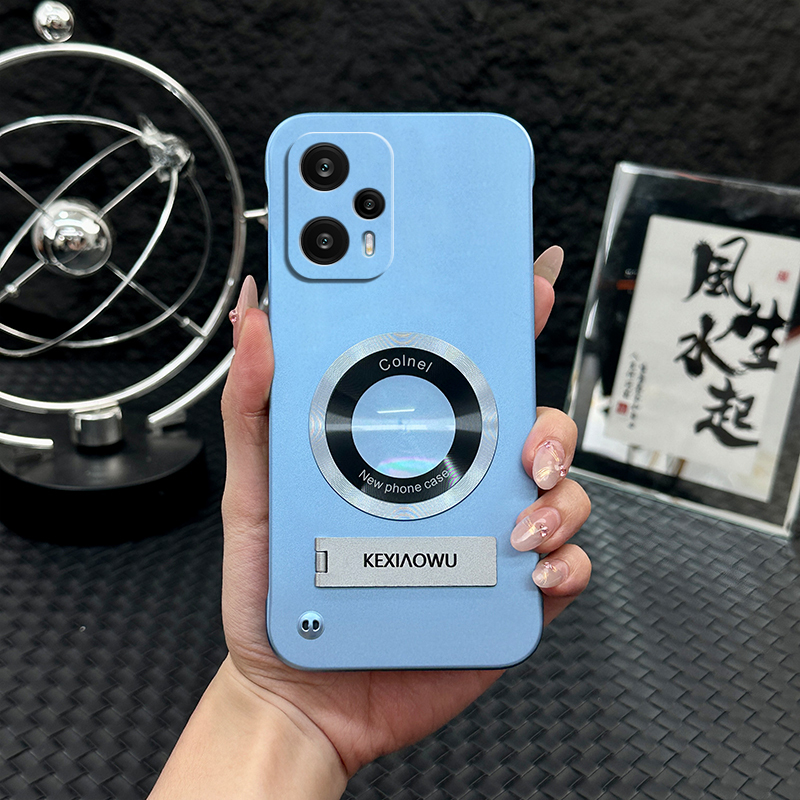 适用于红米note12turbo超薄无边框实用防摔保护套带支架高级感手|undefined
