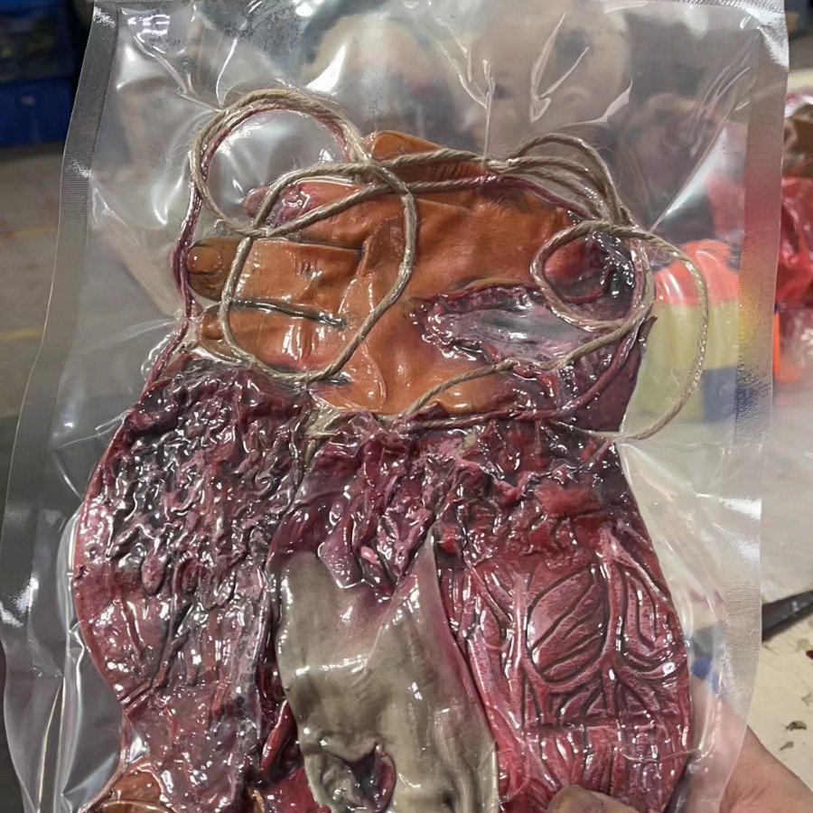 Parodia de viscera humana Halloween fiesta de juguetes de látex simulación de estómago fábrica modelo al por mayor