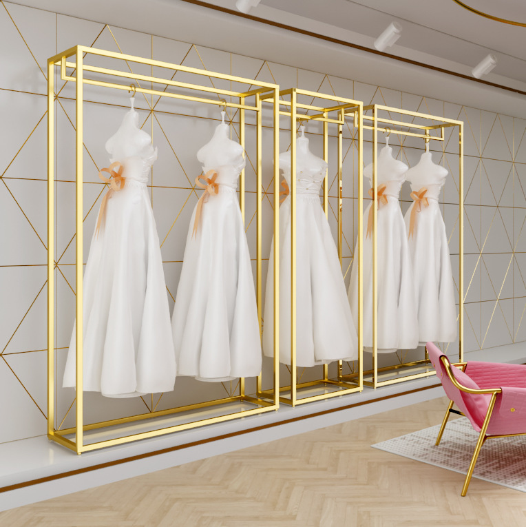Iron Wedding Dress Shelf High-end Display Rack Floor-to-Floor Special Photo Studio Dress Shelf Iron Clothing Store Hanger