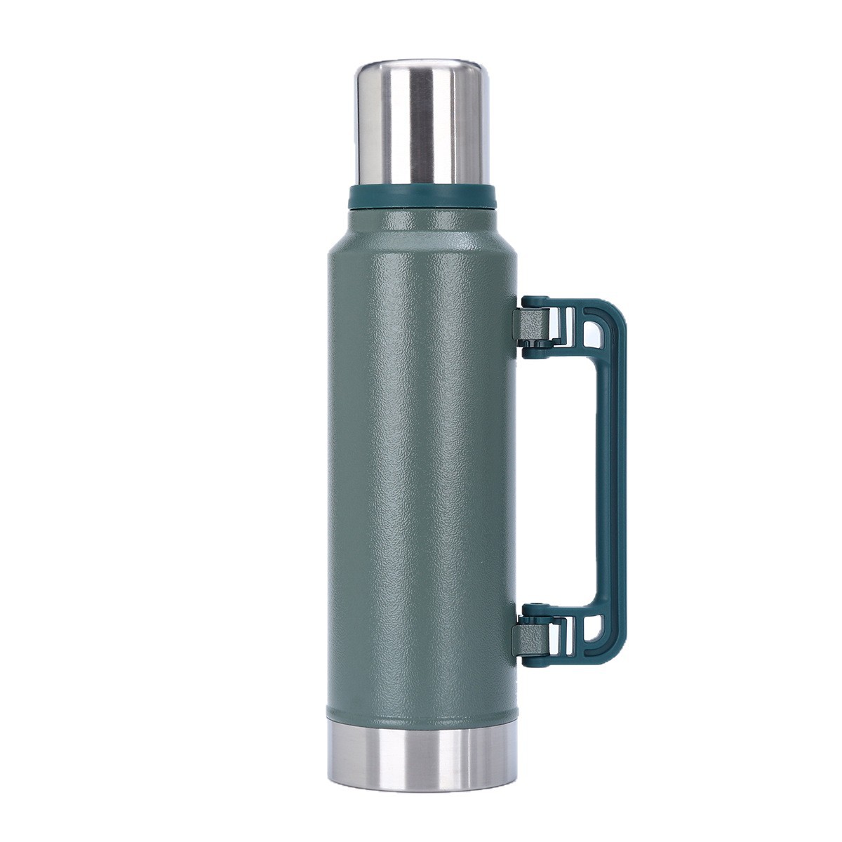 Hervidor de mano de capacidad múltiple 304 acero inoxidable viaje al vacío de alta capacidad al aire libre hervidor de agua deportiva de aislamiento térmico