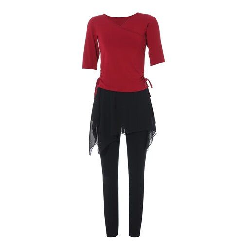 Dancewear for wholesale - Spring and Autumn Season Adult Figure Training Top, Black Color, Modern Classical and Latin Dance