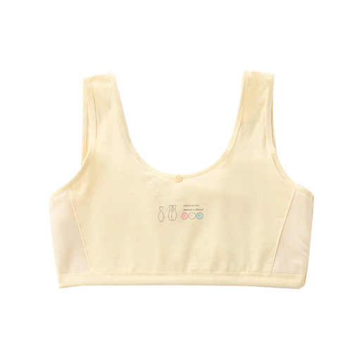Developmental girls underwear vest junior high school students 12-14-16 years old girls and boys pure cotton bra