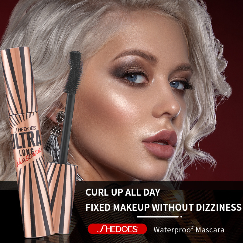 Transfronterizo exclusivo para Shedoes ojos grandes 4D cepillo de cuchillo de menisco impermeable grueso rizo crema de ramas maquillaje europeo y americano
