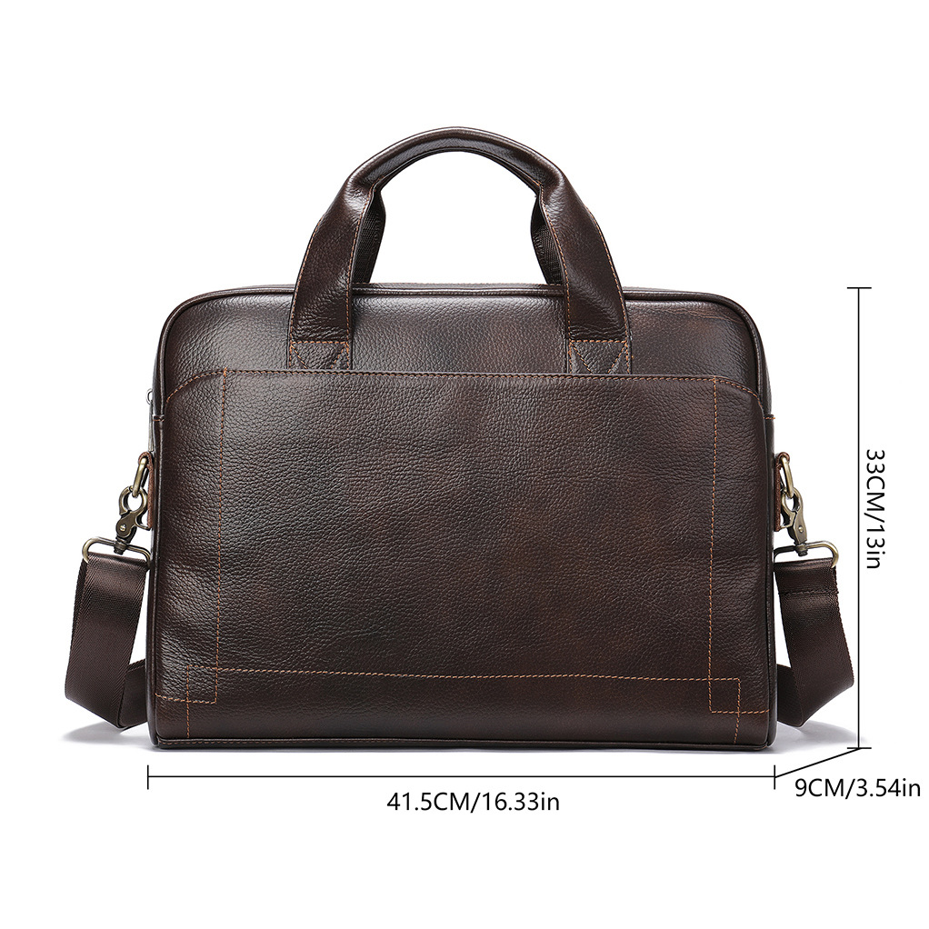 アマゾンメンズ本革ハンドバッグトップ層牛革ブリーフケース本革手提げパソコンバッグビジネスバッグ卸売り