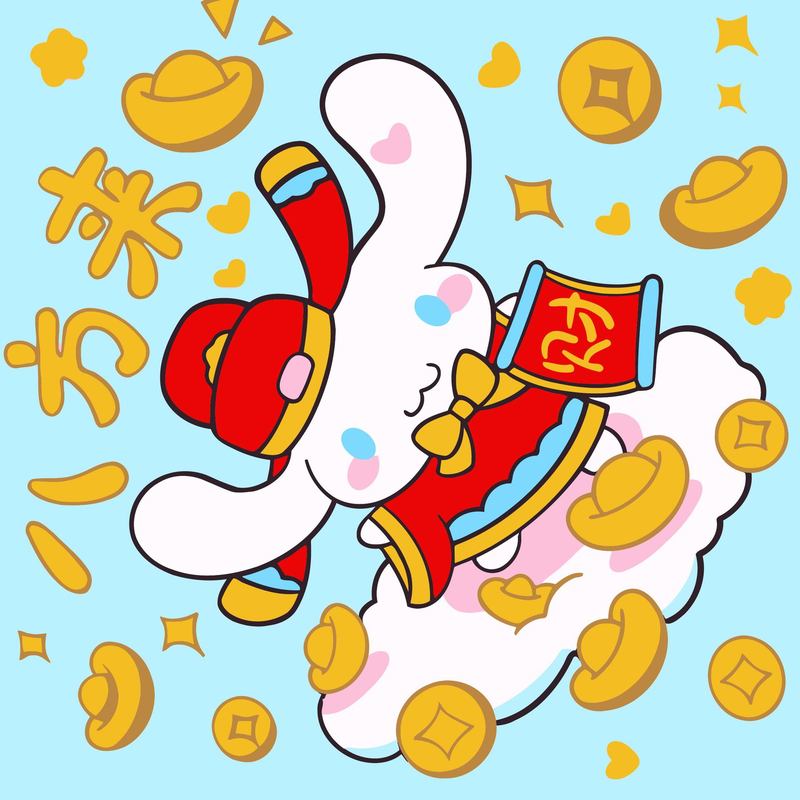 新しい漫画デジタル油絵DIY塗り絵ラブブサンリオ手作り塗り絵装飾画卸売|undefined