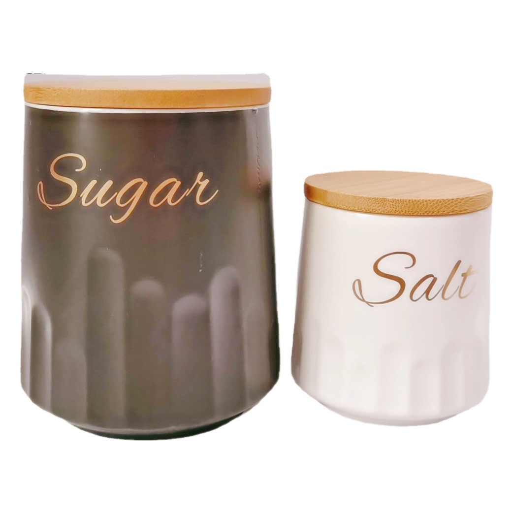 Comercio exterior Exportación cerámica sellado Jar traje cocina almacenamiento Jar condimento Jar café transfronterizo té Jar