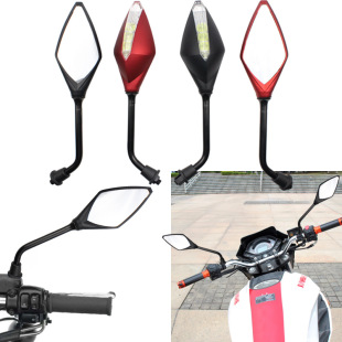 Motorcycle electric car accessories modified with LED turn signal rearview mirror signal light warning light reflective mirror