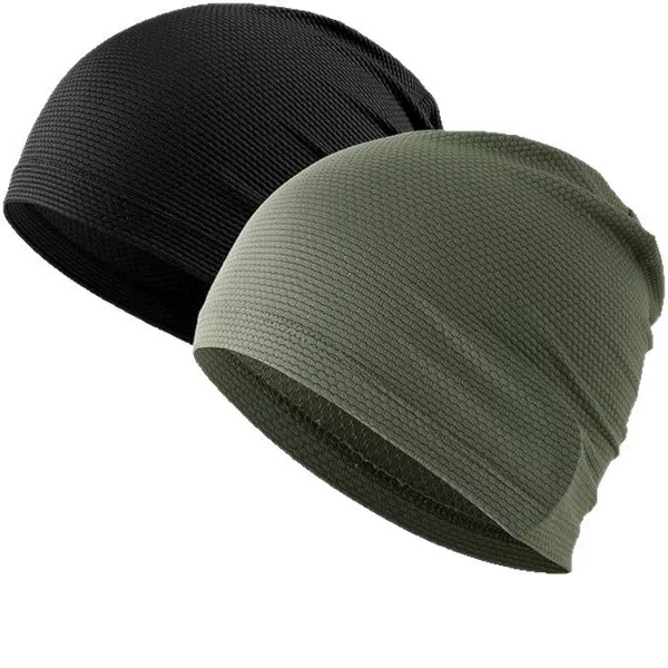 Breathable Quick-Drying Hats for Men and Women, Sun Protection Pile Hats, Running Headscarves, Sweat-Absorbent Sports Fitness Sweat-Guided Hoods, Cycling Hats