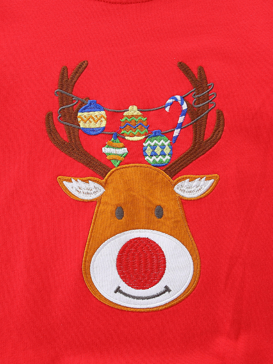 Estilo europeo y americano suéter de Navidad para niños otoño nuevo suéter para niños de manga larga suéter de punto de cuello redondo de algodón sudadera para niños image 5