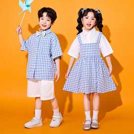 六一儿童合唱演出服幼儿园表演服装啦啦队小学生夏季运动会套装女