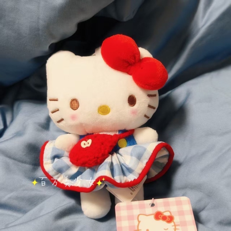 苹果挎包大摆裙kitty挂件新款哈喽kitty包包挂饰kt猫送闺蜜礼物女|undefined