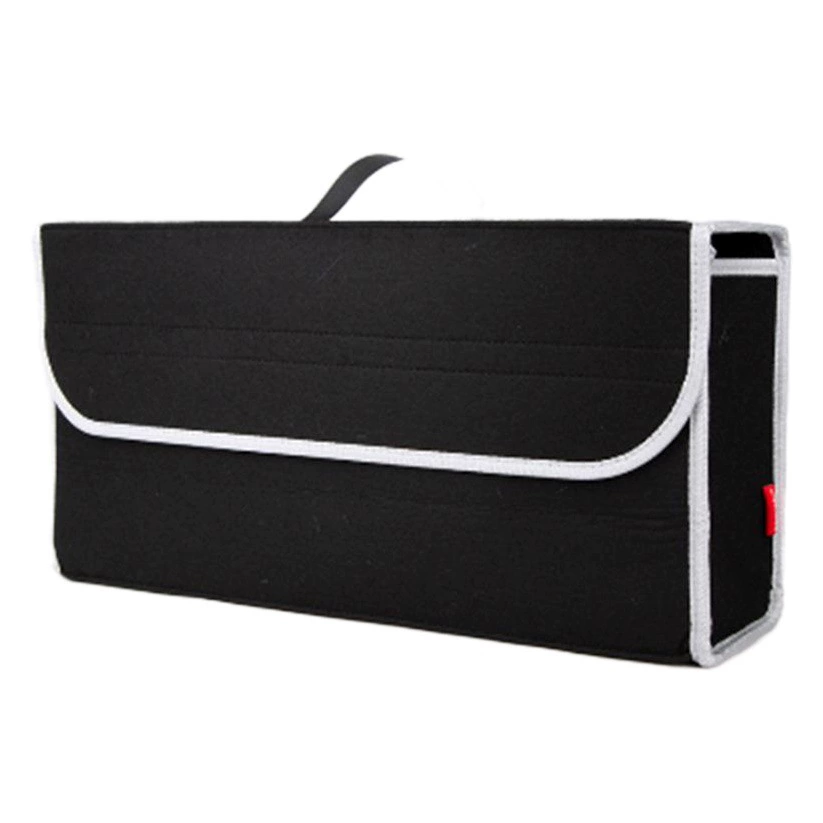 Багажник автомобиля складной ящик для хранения из войлочной ткани Черный серый автомобильный ящик для отделки сумка с крючком и петлей