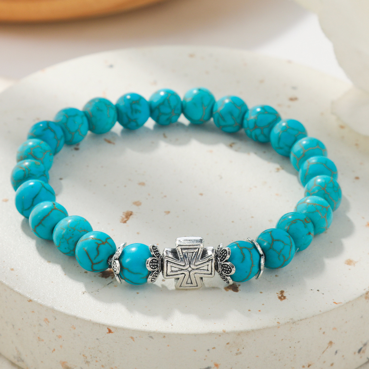Fashion New Blue Turquoise Artistic Men's And Women's Bracelets Bohemian Bracelet display picture 2